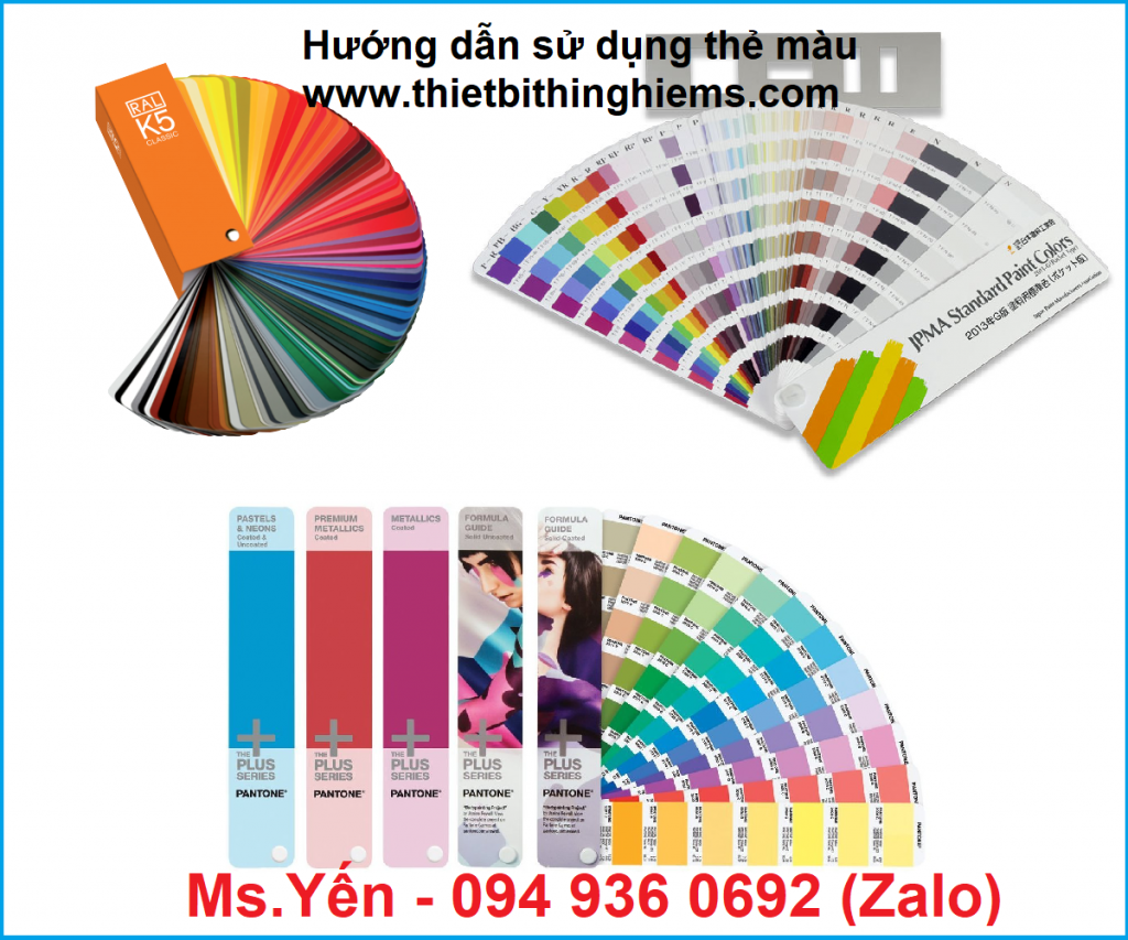 Hướng dẫn sử dụng thẻ so màu quạt so màu