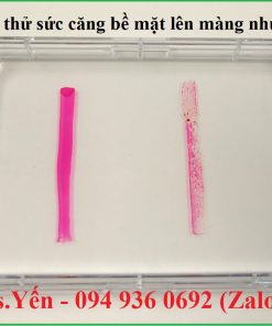 Test thử sức căng bề mặt lên màng nhựa