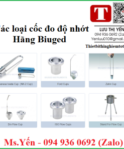 Các loại cốc đo độ nhớt hãng Biuged