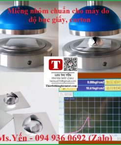 Tấm nhôm chuẩn đo độ bục giấy carton