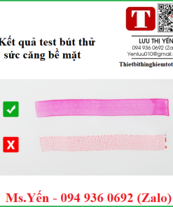 Kết quả test bút thử sức căng bề mặt