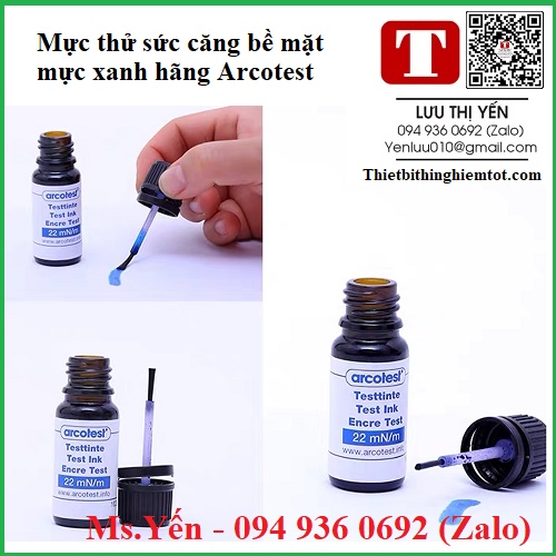 Mực kiểm tra sức căng bề mặt mực xanh hãng Arcotest
