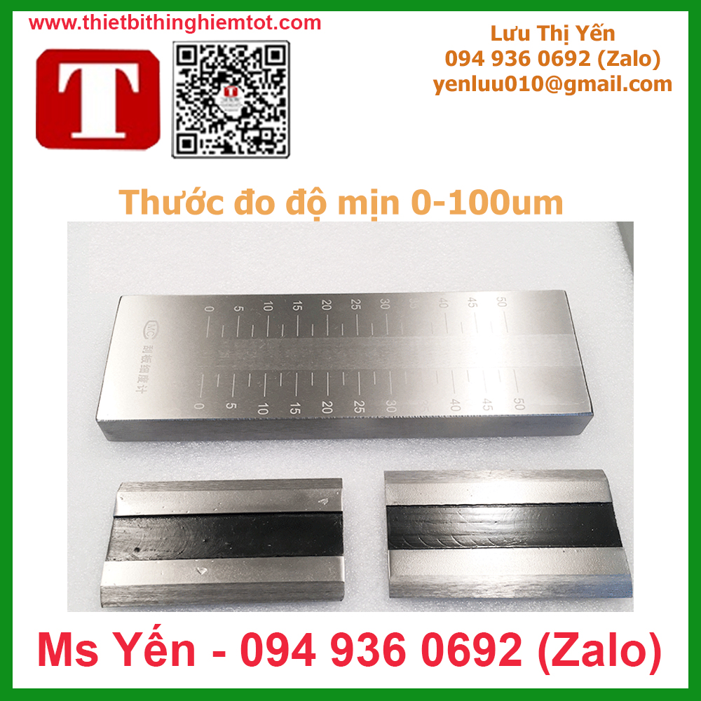 Thước kiểm tra độ mịn 0-100um