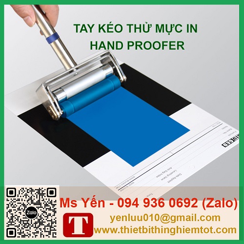 Tay kéo thử mực in