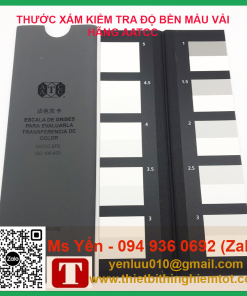 Alternative view of Thước xám kiểm tra độ bền màu vải AATCC